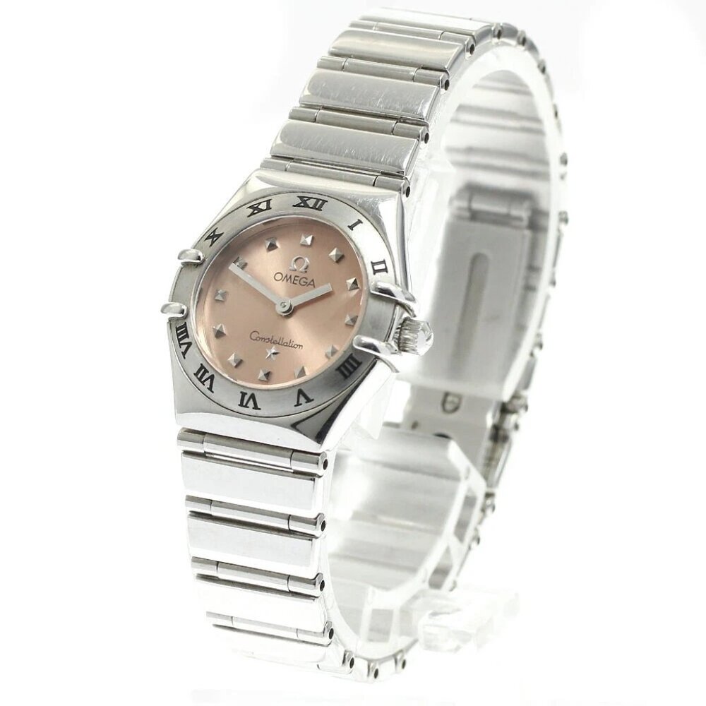OMEGA Constellation Mini My Choice 1561.61 pink Dial Quartz Ladies Watch_876180